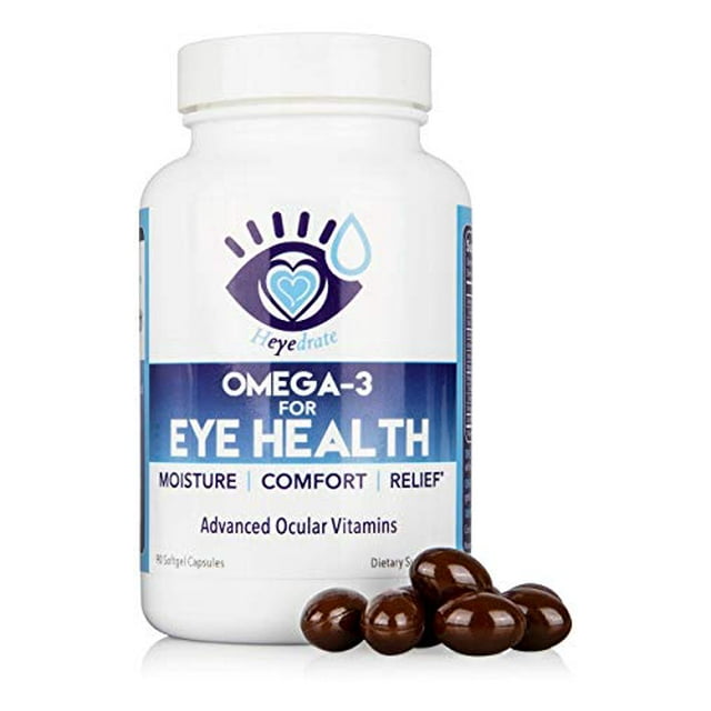Heyedrate Triglyceride Omega 3 Fish Oil for Eye Health, Provides
