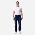 thumbnail image 1 of GINGTTO Men's Dark Wash Relaxed Straight Leg Jeans - Stretch Denim Pants for Casual & Daily Wear, 1 of 9