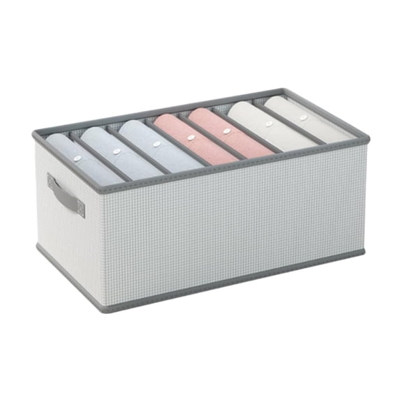 Heyingu 1Pcs Washable Foldable Clothes Organizer Storage Boxes Thickened Storage Box with 12 Grids for Wardrobe Cabinets & Drawers