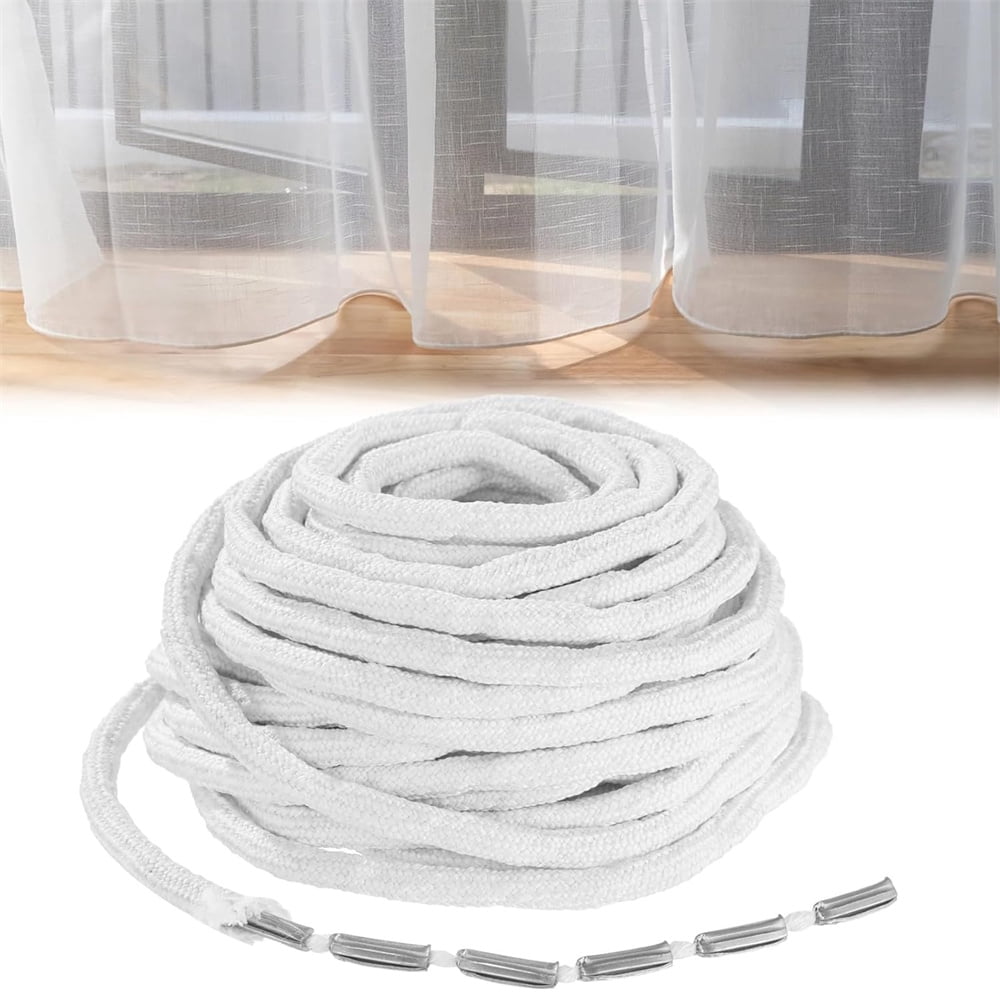 Coiled Rope Drapery Heyingu 1Roll Fabric Drapery Weighted Rope Heavy Drapery Weights for ...