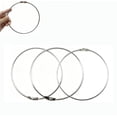 thumbnail image 1 of Heyingu 3Pcs Metal Rings Wrench Organizer 4.5 Inch Loose Leaf Binder Rings Wire Keychain Cabl for DIY Crafts Memos Photos Files & Scrapbooking, 1 of 5