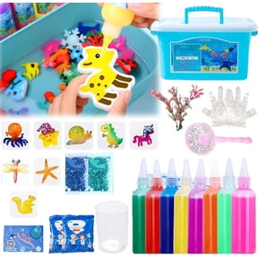 Heyisail Magic Water Elf,Magic Water Gel Kit,Magic Water Elf Kit,Water Fairy Kit,Magic Water Toy Kit,Water Pets for Kids,Magic Water Elf Toy Kit,Magic Jelly Set (8 Bottles 10 Molds)