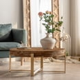 thumbnail image 1 of Heyizhuo 31.29" Modern Retro Splicing Round Coffee Table, 1 of 9
