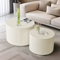 thumbnail image 1 of Heyizhuo Wave Stripe Nesting Coffee Table Set, 1 of 12