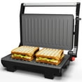 thumbnail image 1 of Heynemo 3-in-1 Portable Panini Press Sandwich Maker with Nonstick Interior, 1000W, 1 of 8