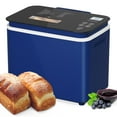 thumbnail image 1 of Heynemo 2.2LB Bread Maker, 21 Programs, 3 Loaf Sizes & Crust Colors, Digital Touch Panel, 15H Timer, Keep Warm Function, Blue, 1 of 9