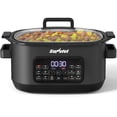 thumbnail image 1 of Heynemo 6.5QT Digital Multi Cooker, 12-in-1 Slow Cooker & Roaster with Timer, Temp Control, Delay Start, Nonstick Pot, Black, 1 of 10