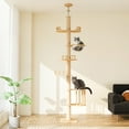 thumbnail image 1 of Heynemo Floor to Ceiling Cat Tree Tower Adjustable Height Multi-Level with Acrylic Capsule Sisal Scratching Posts Stable Stylish for Kittens & Large Cats, 1 of 7