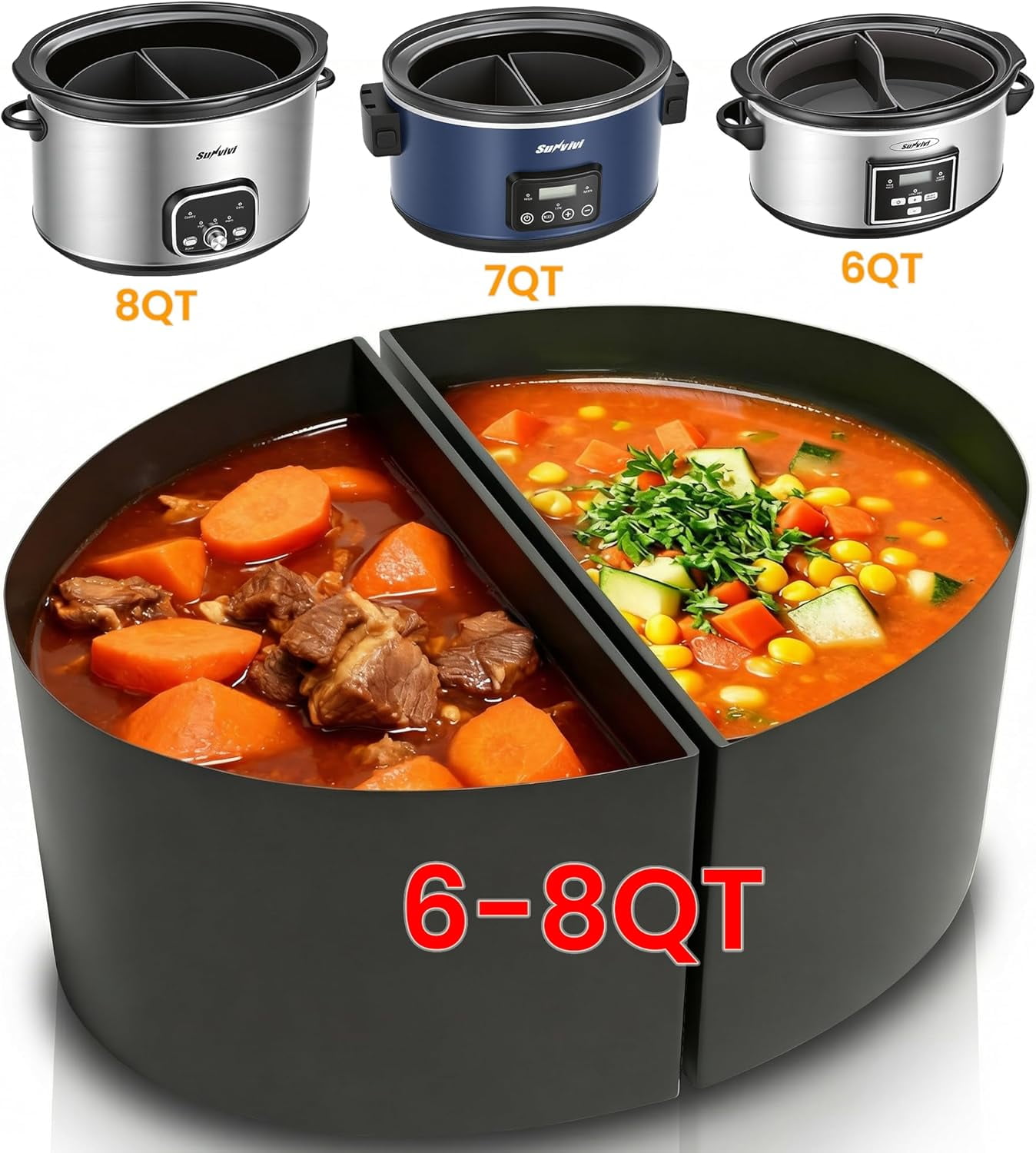 Crock Pot With Dividernull