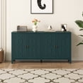 thumbnail image 1 of Heynemo 60" Modern Sideboard, Mid Century Buffet Cabinet with 4 Doors and Adjustable Shelves, for Entryway, Dining Room, Living Room, Bedroom, Turquoise, 1 of 10