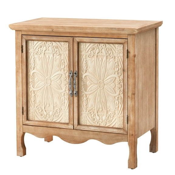 Heynemo Storage Cabinet with Doors, Kitchen Buffet Cabinet with Storage, Accent Wood Console Cabinet with Solid Wood Feet for Hallway, Dining Room, Living Room