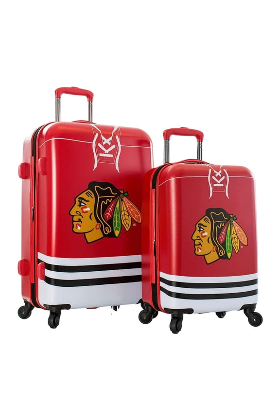 America 21-Inch and 26-Inch NHL Chicago Blackhawks Luggages (2-Pack)