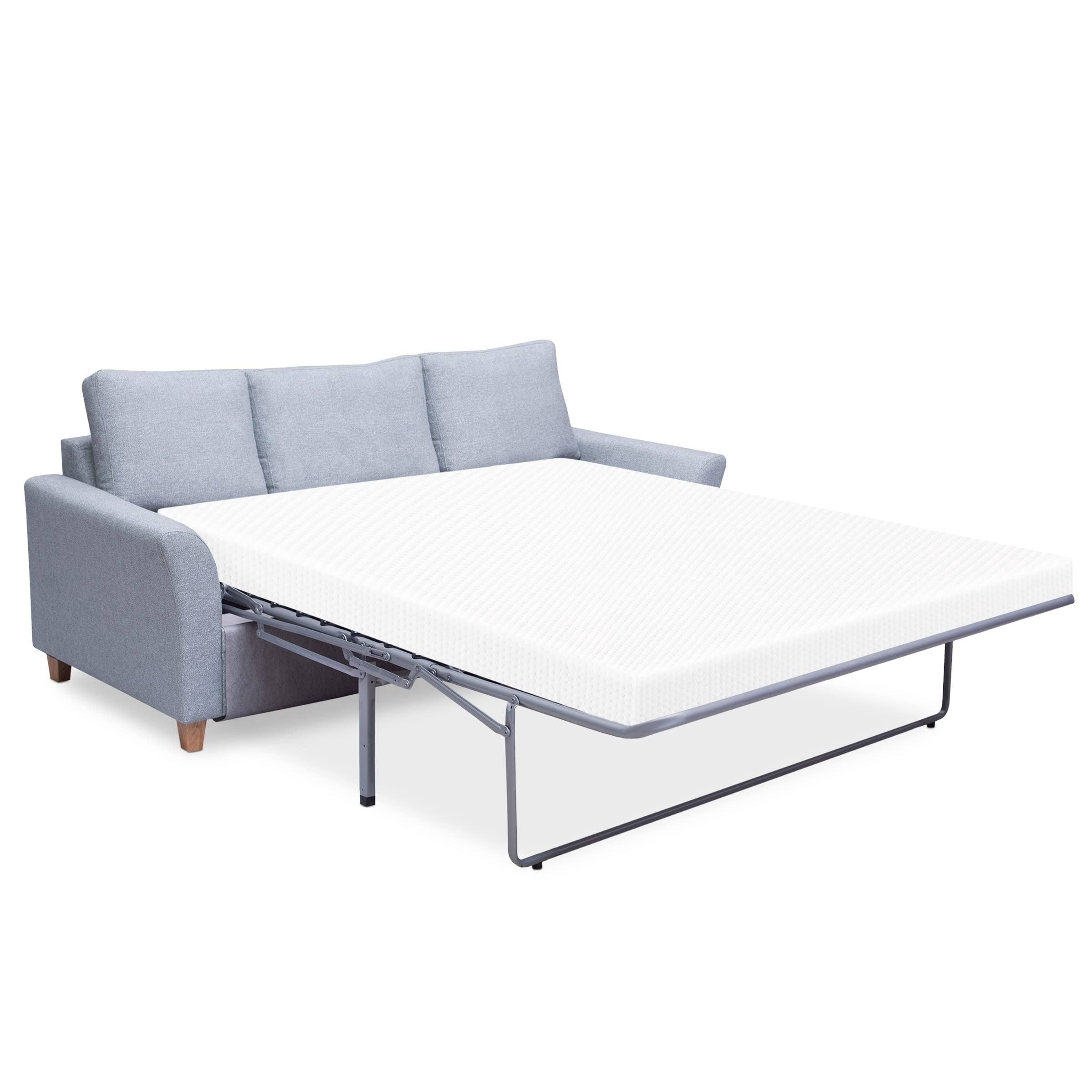 Heyward 4.5” Memory Foam Sleeper Sofa Mattress, Queen Size for RV and ...