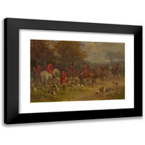 Heywood Hardy 14x11 Black Modern Framed Museum Art Print Titled - Return from the Hunt