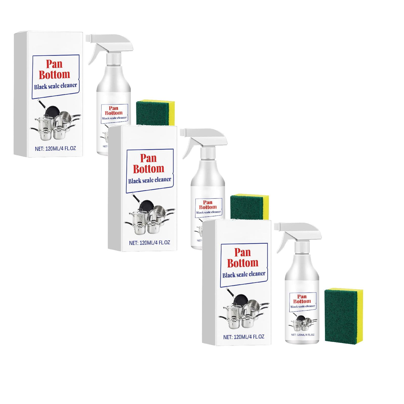 Hezhiii Powerful Grease Cleaner 120ML For Pots & Pans & Odor Eliminator