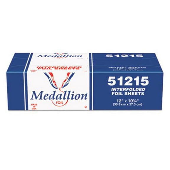 HFA INC Medallion Interfolded Foil Sheets 12 x 10 3/4 500/Box 6 Box/Carton 51215