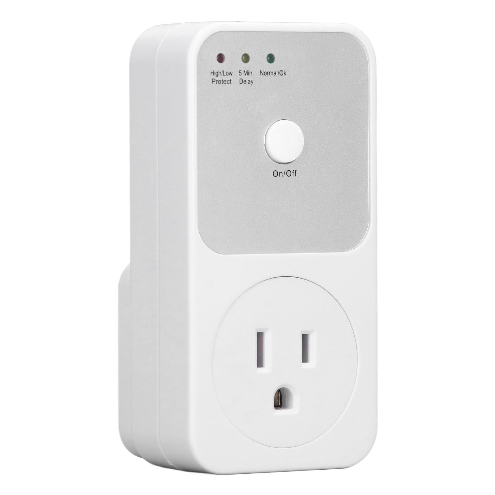 Hfnggwee 120V Voltage Protector and Regulator - Multi-Function Wall Mount Power Suppressor for TV, PC, Refrigerator, and Home Appliances A329-010