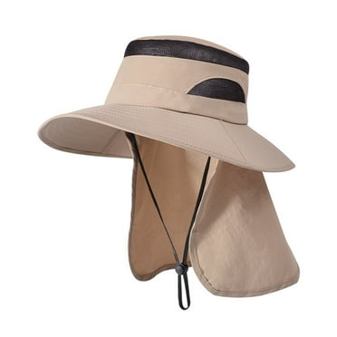 Hfnxid Beach Hat,Men's Summer Sun Mask Neck Protection Hat Breathable Full Face Sun Protection Hat