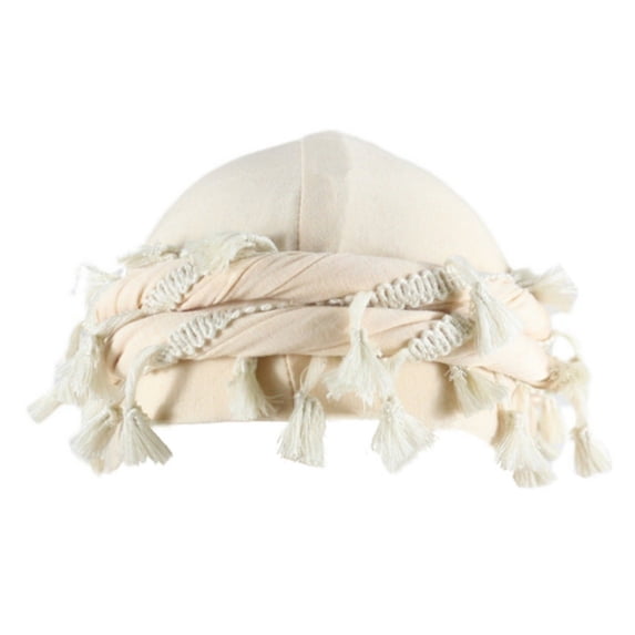Hfnxid Beach Hats for Women,Men's Women's Headscarves Are Satin Lined With Tassels Braids And Brimless Hats Vintage Hat Towel Hats.