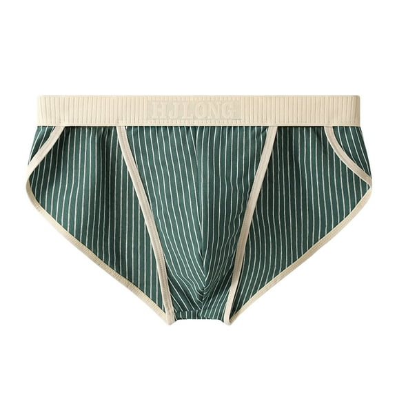 Hfnxid Boxer Briefs,Men Casual Stripe Sexy Breathable Low Waist Sports Underwear Briefs Pants