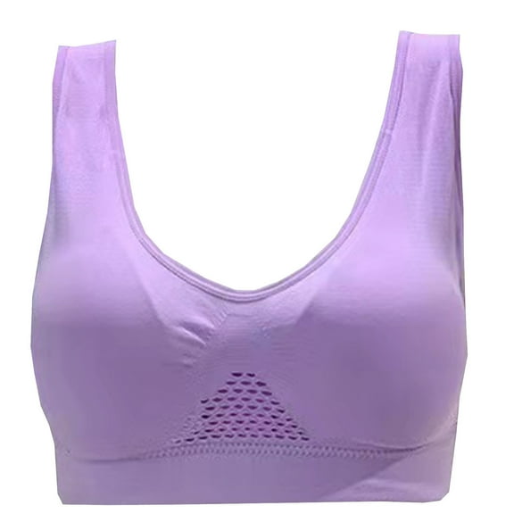 Hfnxid Bras for Women Plus Size 2026,Ladies Traceless Comfortable No Steel Ring Vest Breathable Gathering Sports Bra Woman Underwear