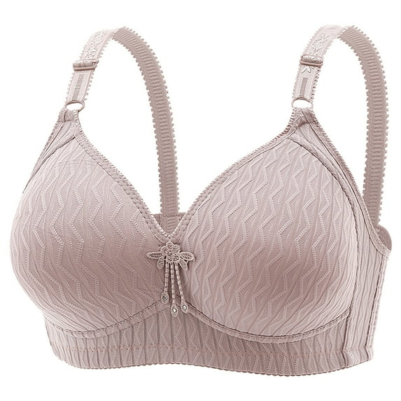 Hfnxid Bras for Women Plus Size,Women Underwear Comfortable Large Size Steel Ring Bra Thin Bra