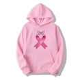 thumbnail image 1 of Hfnxid Breast Cancer Sweatshirts for Women Pink Ribbon Hoodies Pullover Casual Awareness Support Crewneck Tops Pink,XXL, 1 of 4