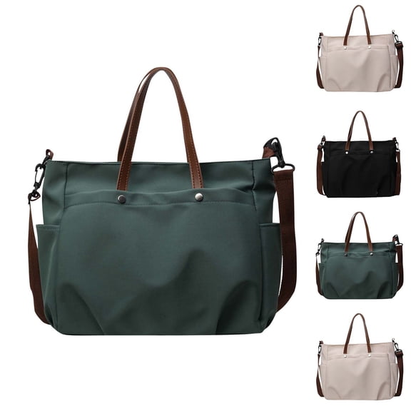 Hfnxid Canvas Tote Bag for Women, Zipper Tote Bag Cute Shoulder Bag for Womens Purses and Handbags