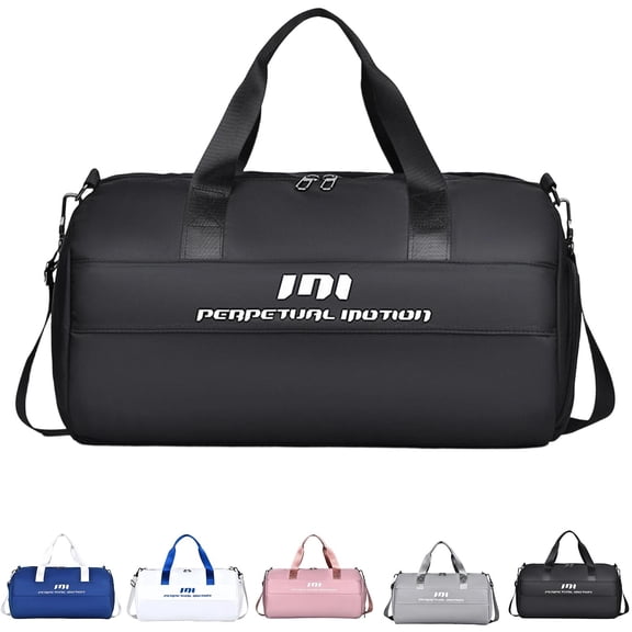 Hfnxid Duffel Bag Custom Sport Gym Travel Bags Embroidered Name Text Customized Dry Wet Separated Weekend Waterproof Bag for Women Men