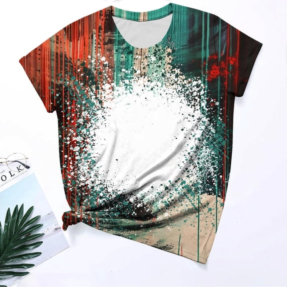 Hfnxid Graphic Tees for Women Summer Short Sleeve Crew Neck Tops ...
