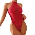 thumbnail image 1 of Hfnxid Lingerie for Women Lace Bodysuit One Piece Lingerie Halter Babydoll Underwear, 1 of 7