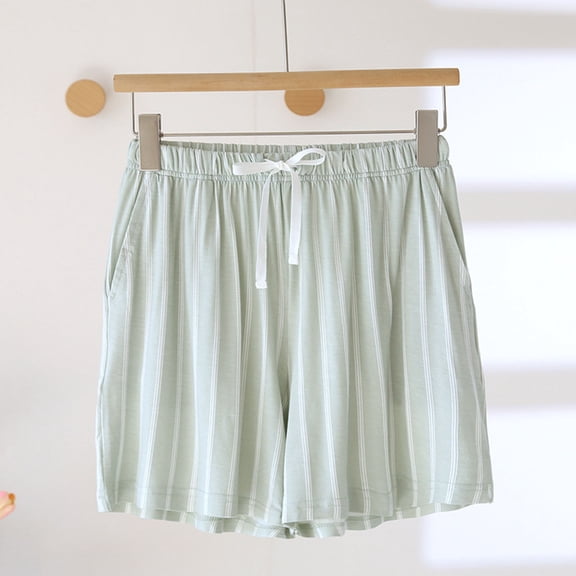 Hfnxid Lounge Shorts Women,Women's Fashion Thin Loose Casual Lace Patchwork Home Sleepwear Short Pants