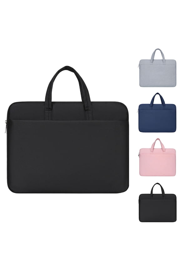 Men Durable Travel Laptop Bag Work Computer Cover Carrying Bag Briefcase Zippered Accessory Storage Handbags