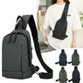 thumbnail image 1 of Hfnxid Men Small Sling Bag Casual Crossbody Chest Bags Daypack One Shoulder Backpack, 1 of 5