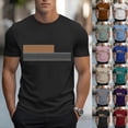 thumbnail image 1 of Hfnxid Men's Summer Shirt Fashion Stylish Graphic T-Shirt Slim Fit Lightweight Workout Tops Casual Breathable Daily Active Tee Khaki XXL, 1 of 6