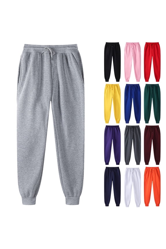 Hfnxid Men's Sweatpants Lightweight Elastic Wasit Pant with Pockets Drawstring Joggers Workout Pant Soft Lounge Gym Running Trouser Navy S