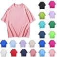 thumbnail image 1 of Hfnxid Mens Oversized T-Shirts Short Sleeve Crew Neck Casual Basic Tees Lightweight Classic Plain Pullover Baggy T-Shirt 2026 Beige XXXL, 1 of 5