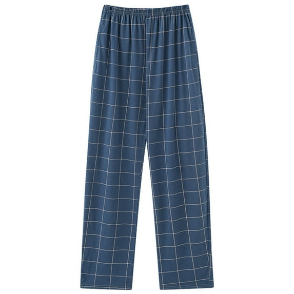 Hfnxid Pajama Pants for Women Plaid Women's Solid Color Plus Home Pants Thin Casual Five Quarter Pants Sleeping Pants