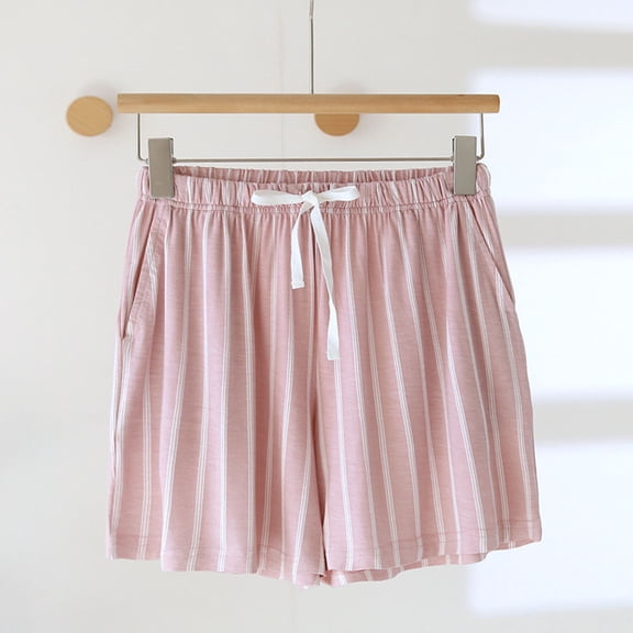 Hfnxid Pj Shorts Women,Women's Fashion Thin Loose Casual Lace Patchwork Home Sleepwear Short Pants