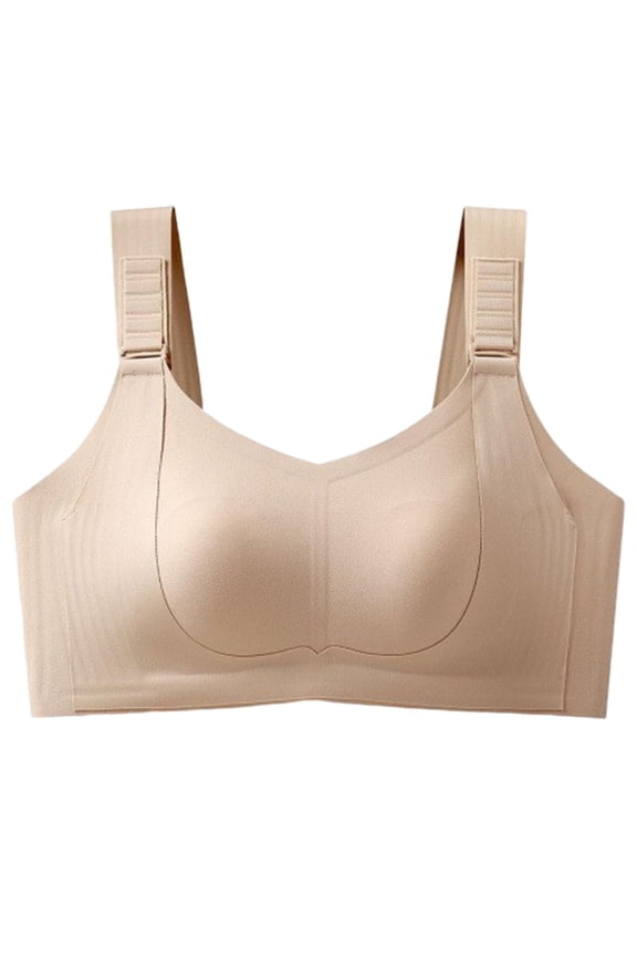 Plus Size Bras for Women Seamless Supportive Push Up Bra Comfort Wireless Full Coverage Bralettes