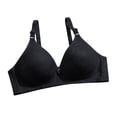 thumbnail image 1 of Hfnxid Push Up Bras for Women Comfortable Breathable No Underwire Deep V Neck Bra Full Coverage Padded Bralette Smoothing Underwear Cotton Seamless Soft Plus Size Bras, 1 of 3