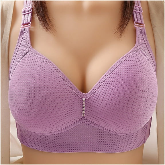 Hfnxid Push Up Bras for Women Seamless Lace Wireless Comfort No Underwire Bras Everyday Adjustable Wire Free Breathable Bra