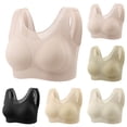 thumbnail image 1 of Hfnxid Seamless Bras for Women Wireless Supportive Bra Comfortable No Underwire Full Coverage Push Up Bralettes, 1 of 3