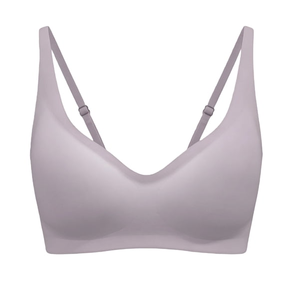Hfnxid Seamless Jelly Bra for Women Deep V Push Up Wireless Bralette No ...