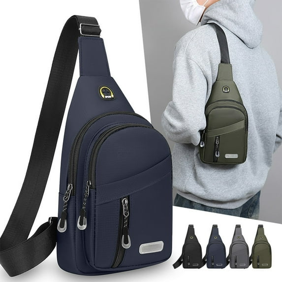 Hfnxid Sling Bag for Men Convertible Travel Sling Backpack Lightweight Crossbody Bags Casual Daypack