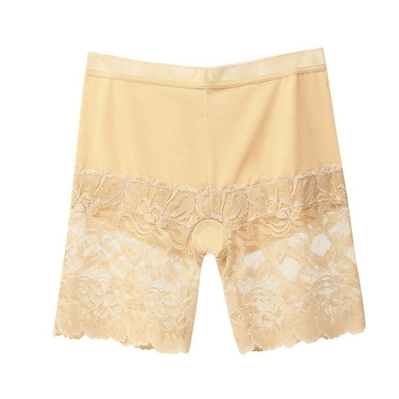 Hfnxid Slip Shorts for Under Dresses Women Lace Underwear Seamless Boyshorts Panties Lace Under Shorts