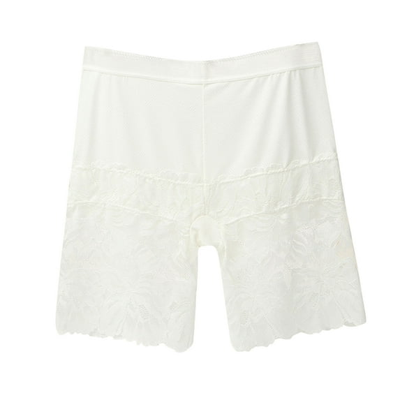 Hfnxid Slip Shorts for Under Dresses Women Lace Underwear Seamless Boyshorts Panties Lace Under Shorts