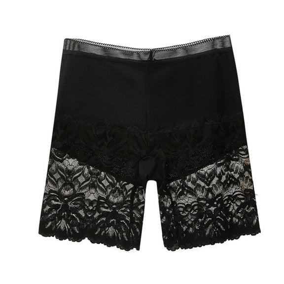 Hfnxid Slip Shorts for Under Dresses Women Lace Underwear Seamless Boyshorts Panties Lace Under Shorts