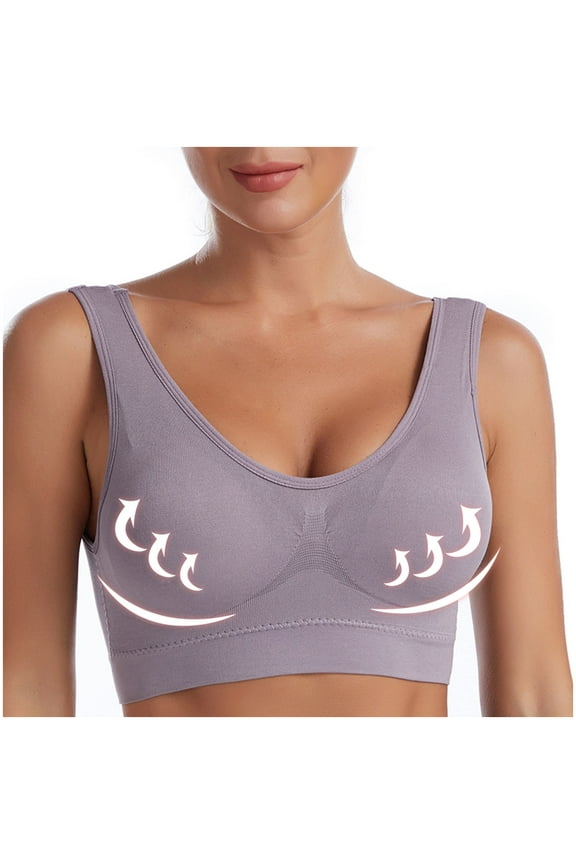 Sports Bra for Women Mesh Shaping Bra Breathable Cool Liftup Bra Seamless Wireless Cooling Comfort Bras