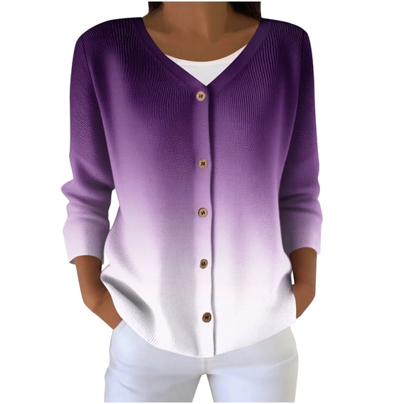 Hfnxid Tie Dye Cardigan Sweaters for Women Plus Size Long Sleeve Cardigans Casual Button Down Sweaters Fall Outerwear